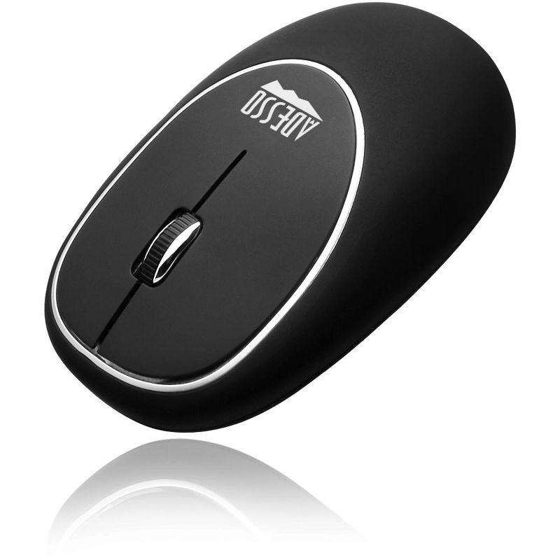 Adesso iMouse E60B - Wireless Anti-Stress Gel Mouse - Optical - Wireless - Radio Frequency - Black - USB - 1000 dpi - Scroll Wheel - 3 Button(s)
