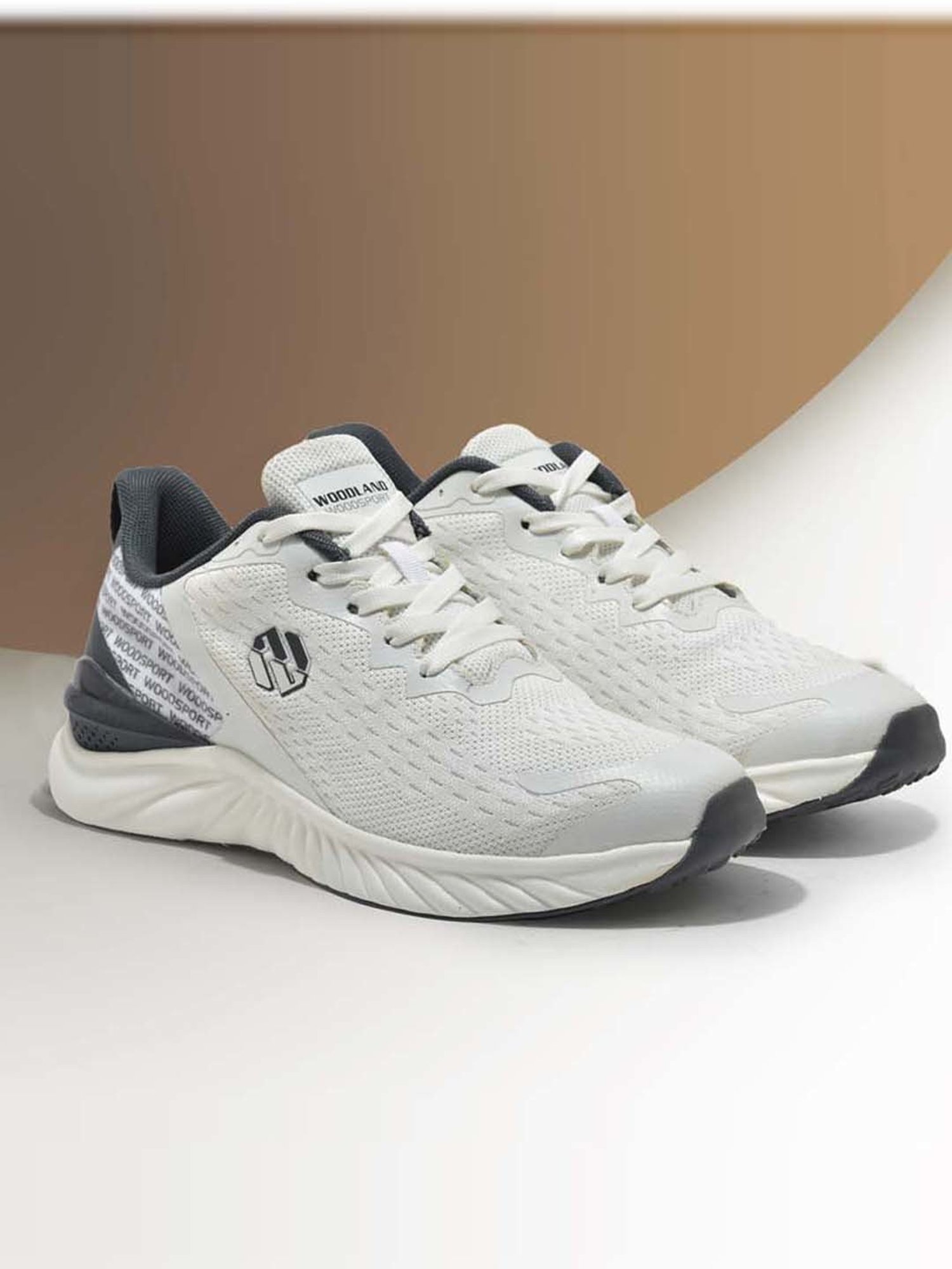 Woodland Men's White Running Shoes