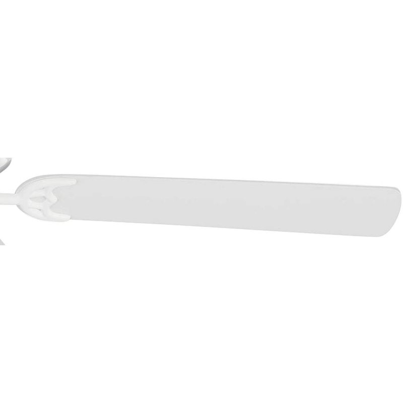 52" Monte Carlo Haven Outdoor Matte White Pull Chain Ceiling Fan