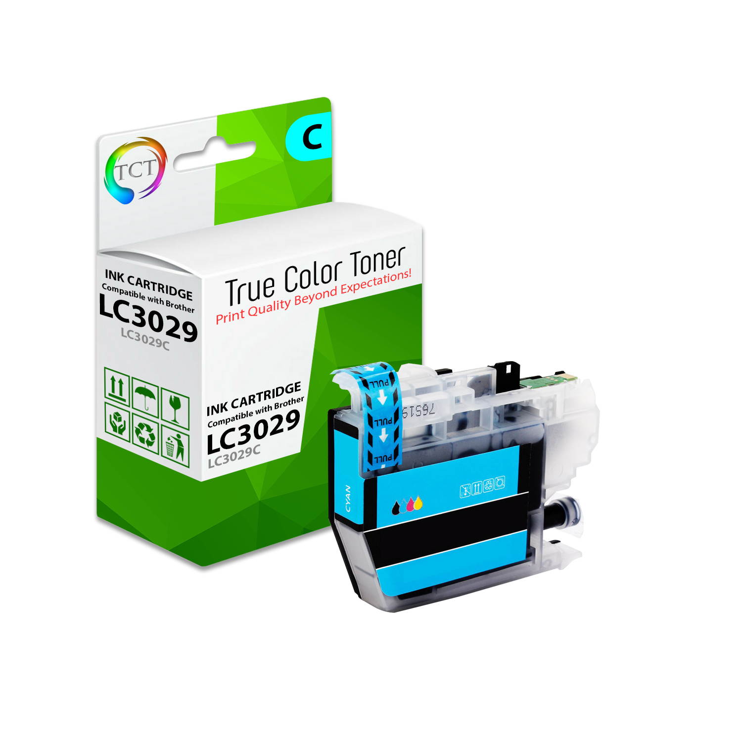 TCT Compatible Ink Cartridge Replacement for Brother LC3029 LC3029C LC3029M LC3029Y High Yield works with Brother MFC-J5830DW, J5830DW XL, J6535DW Printers (Cyan, Magenta, Yellow) - 3 Pack