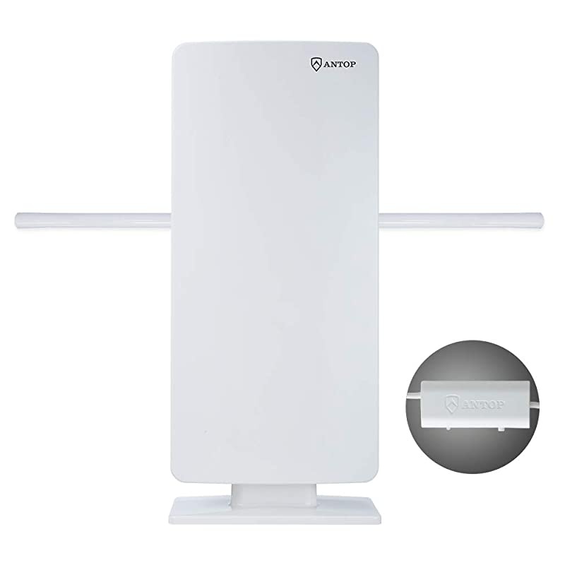 Big Boy&rdquo; AT-400BV Outdoor/Indoor HDTV Antenna, Smartpass Amplifier, 85 Miles Range,UHF/VHF Range Enhanced, Built-in 4G LTE Filter, Support 4K 1080p Channels & All Older TV's, 40ft Coax Cable