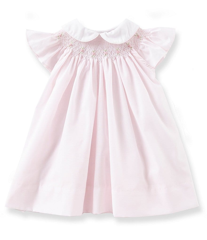 Friedknit Creations Baby Girls 18-24 Months Argyle Smock Dress