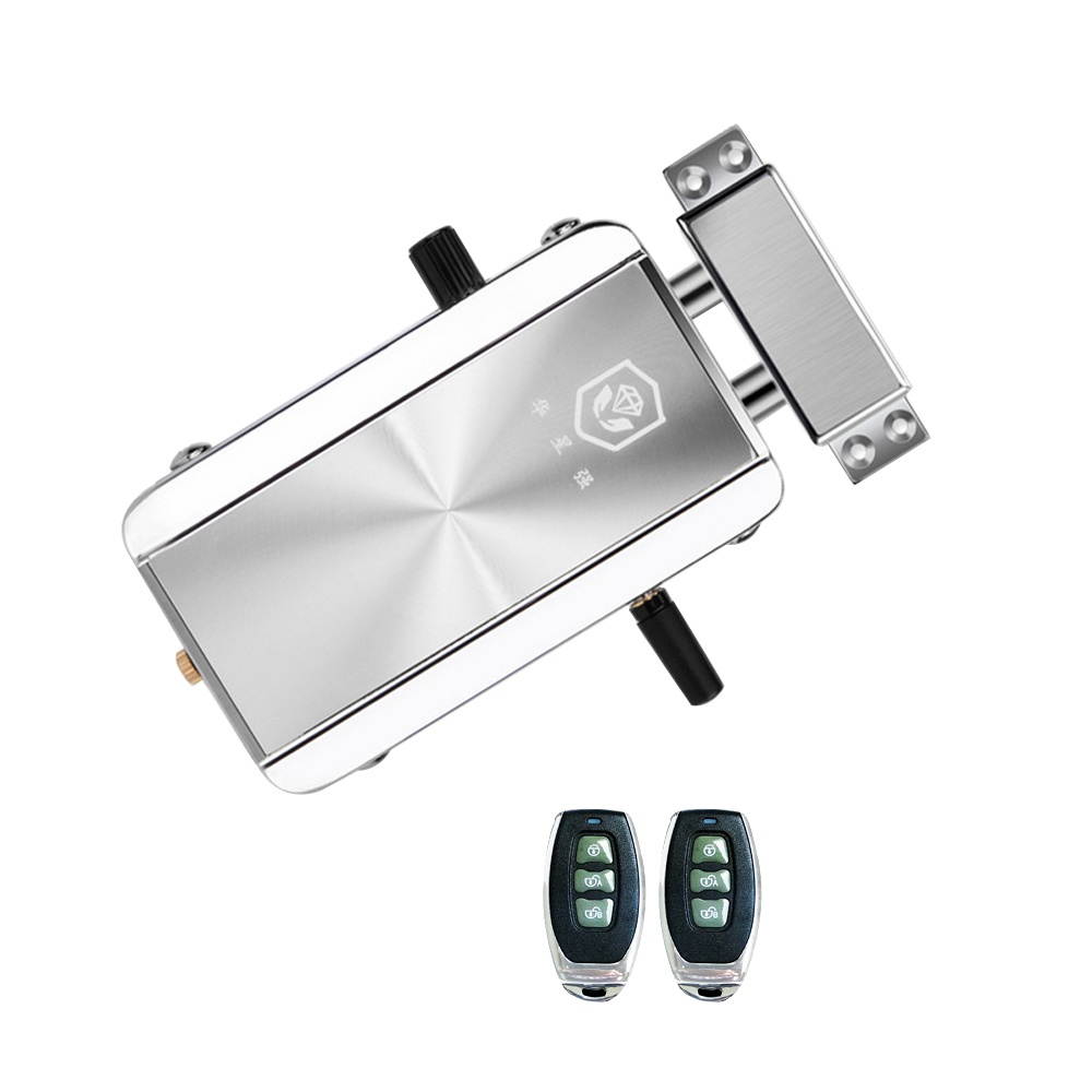 Intelligent Door Lock Kit Smart Wireless Remote Control Keyless Entry Electronic Lock Anti-theft Deadbolt Access Control System for Home Hotel Apartment