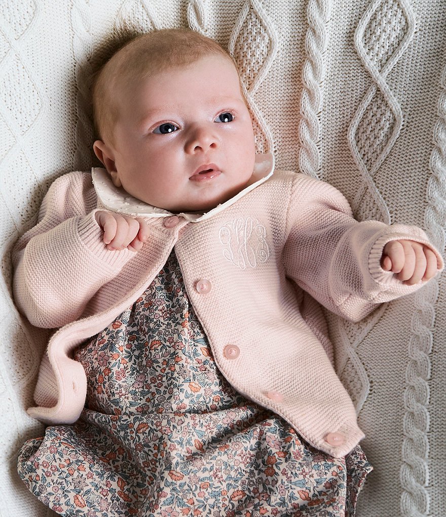 Edgehill Collection Baby Girls Newborn-24 Months Sweater Cardigan