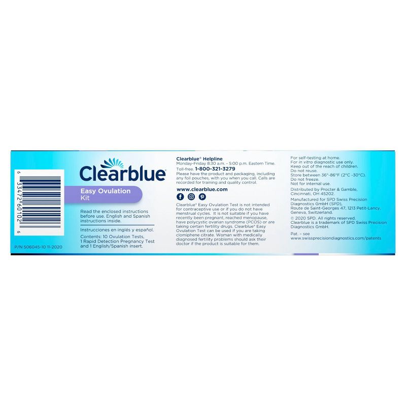 Clearblue Easy Ovulation Kit with Pregnancy Test - 10ct