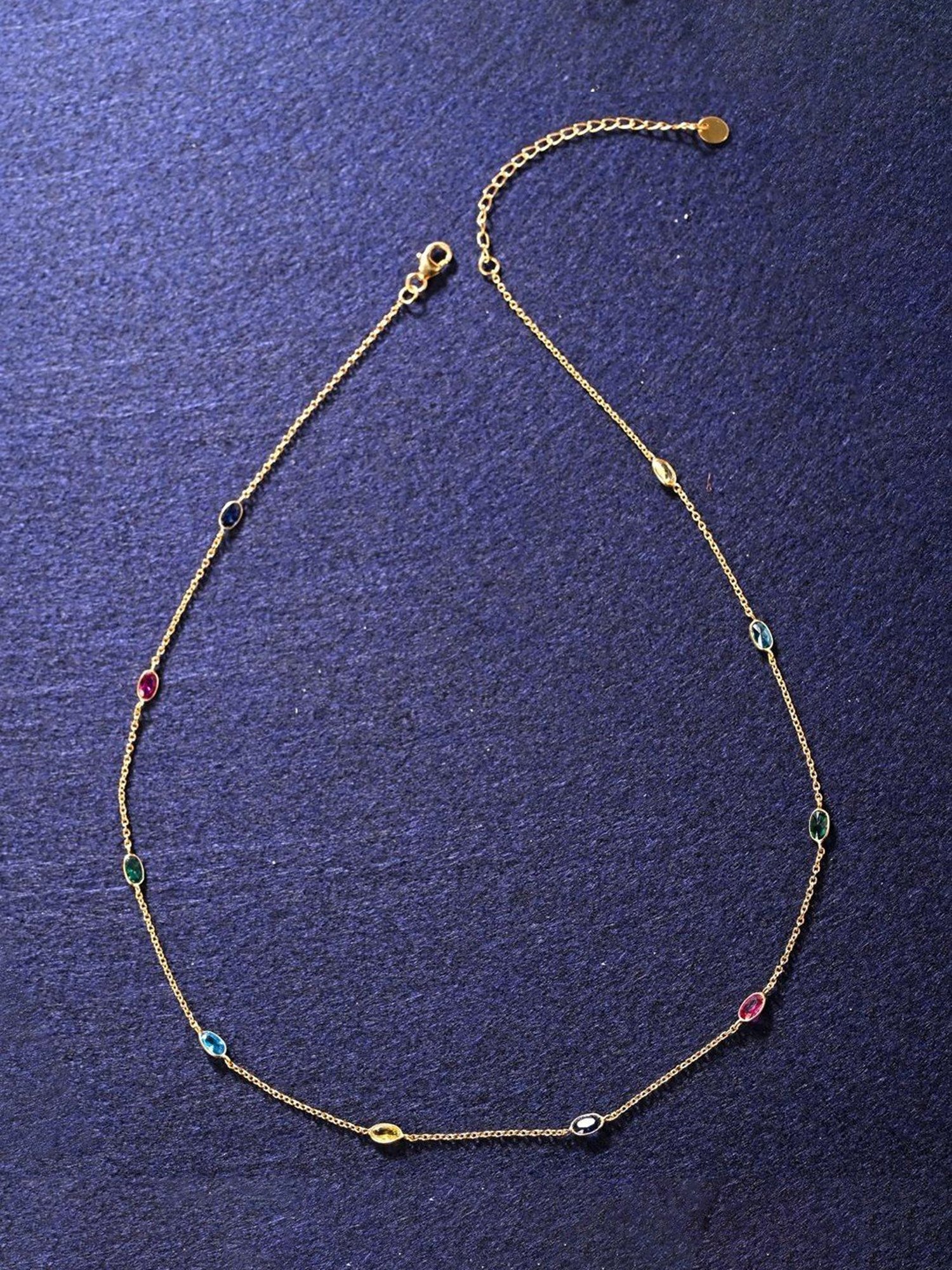 Ornate Jewels 92.5 Sterling Silver Red Ruby Necklace for Women