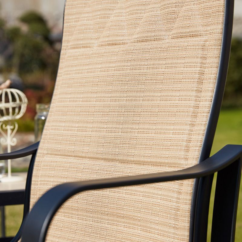 Circi 5pc Outdoor Dining Set - Black and Charcoal - CosmoLiving by Cosmoplitan