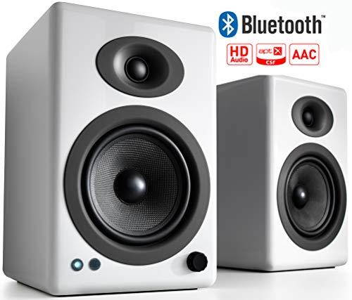 Audioengine A5+ Wireless Powered Bookshelf Speakers - Pair (White)