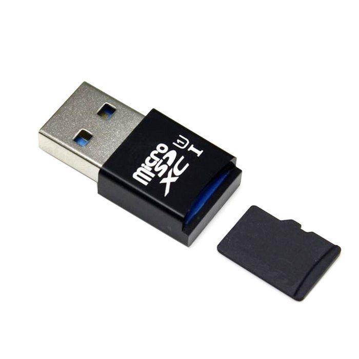 Mini Size USB3.0 to Micro SD SDXC TF Card Reader with Micro USB 5pin OTG Adapter
