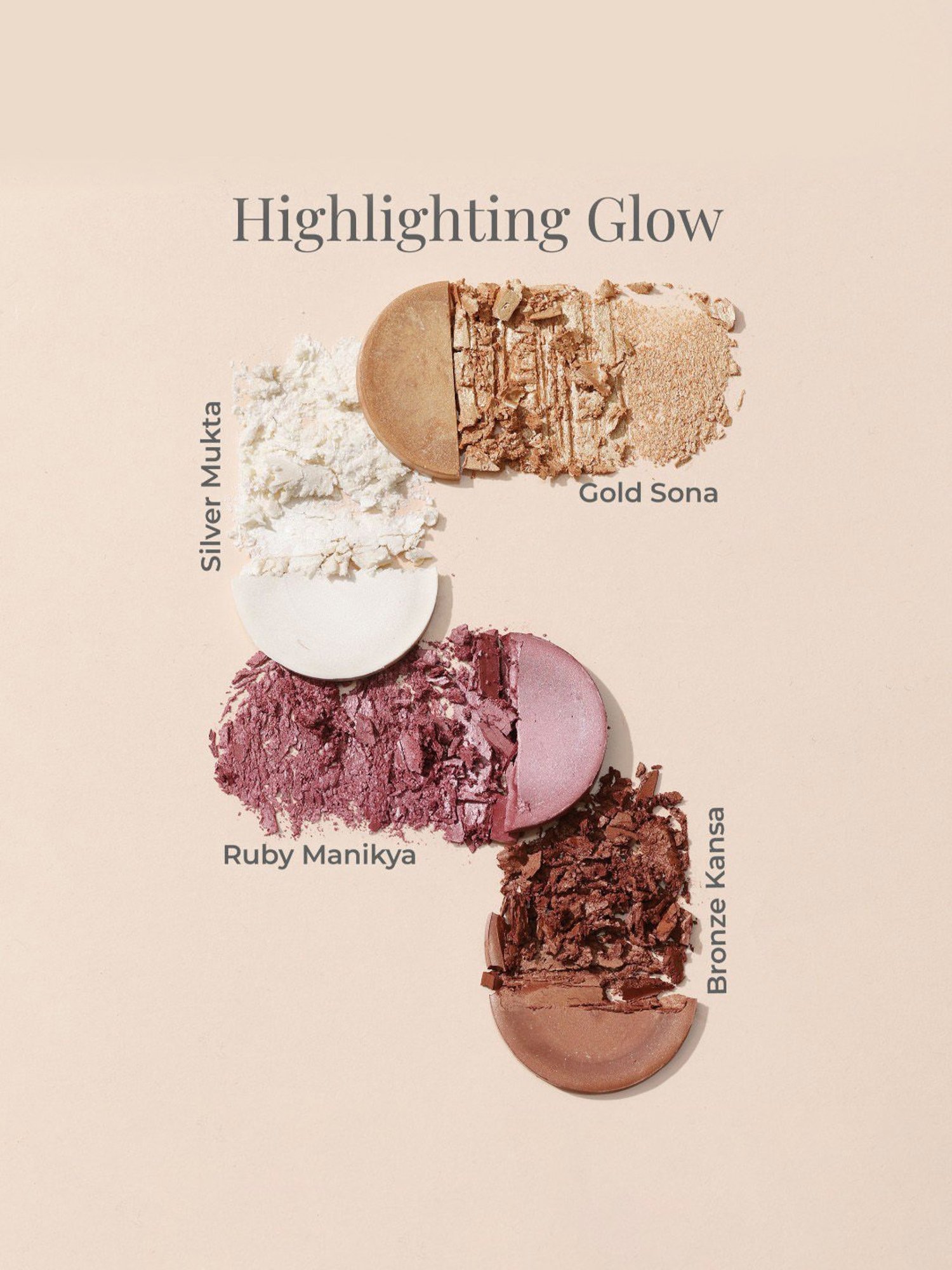 Forest Essentials Organic Highlighting Glow Sona Highlighter for Cheeks & Eyes - 5 gm