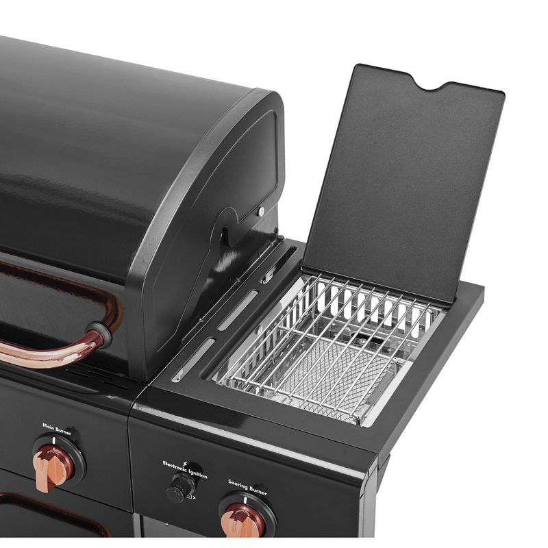 Kenmore 4-Burner Outdoor Gas BBQ Grill with Searing Side Burner PG-40409S0LB-2 Black