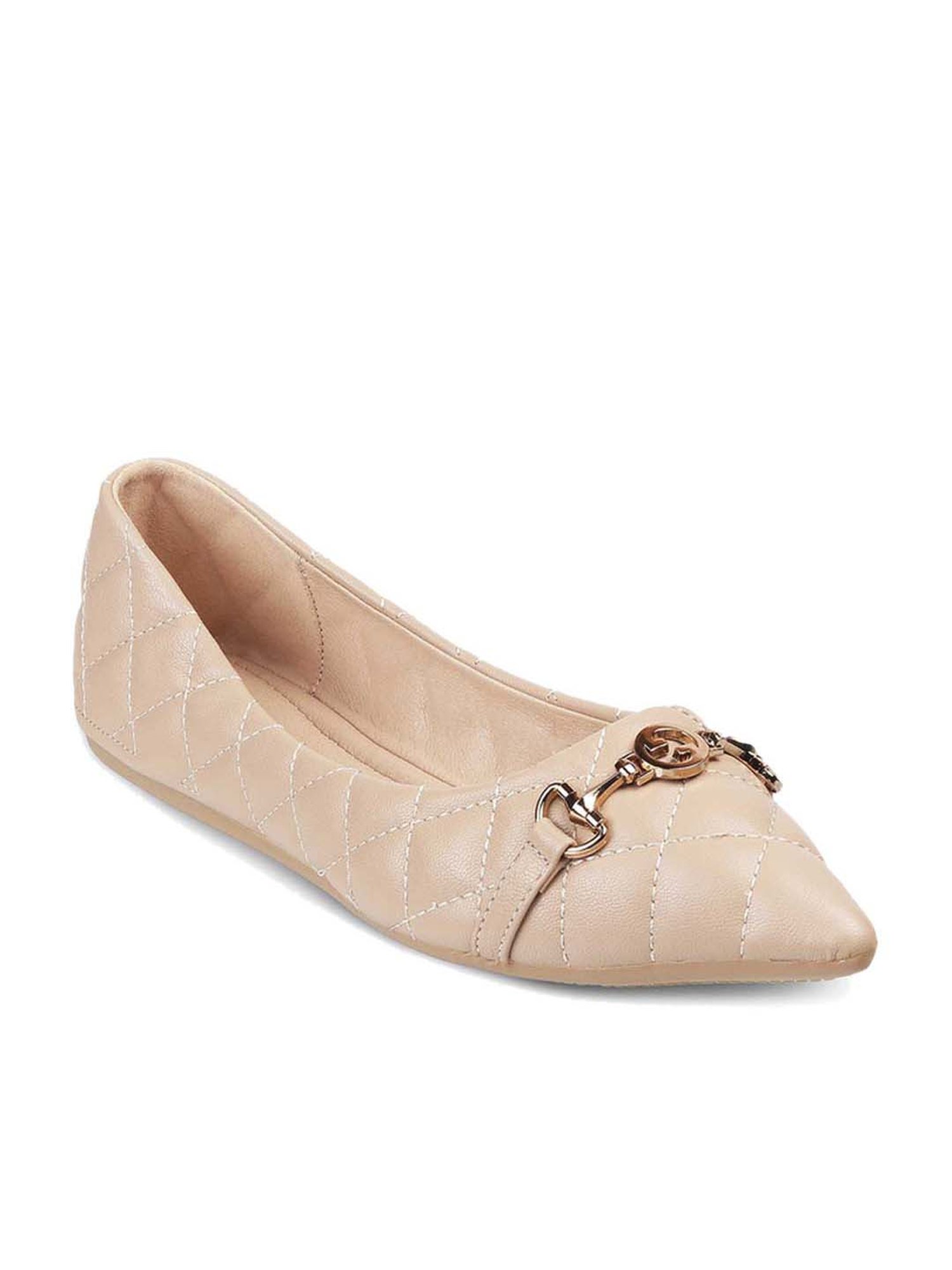 Tresmode Women's Beige Flats Ballets