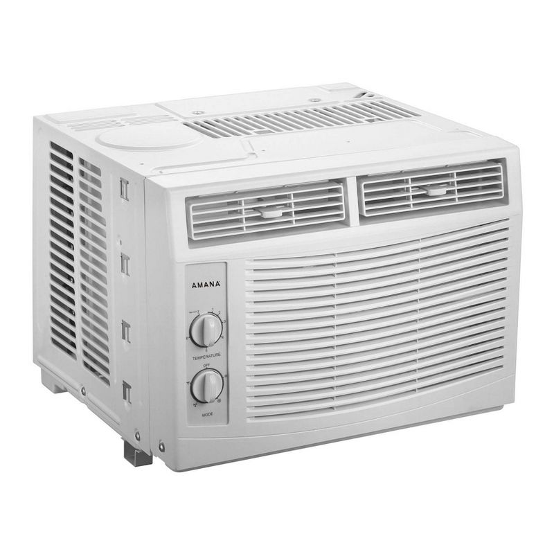 Amana 5,000 BTU 115V Window-Mounted Air Conditioner AMAP050BW with Mechanical Controls