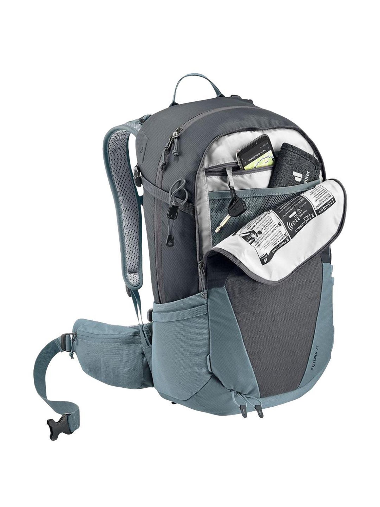 Deuter Black & Grey Solid Rucksack