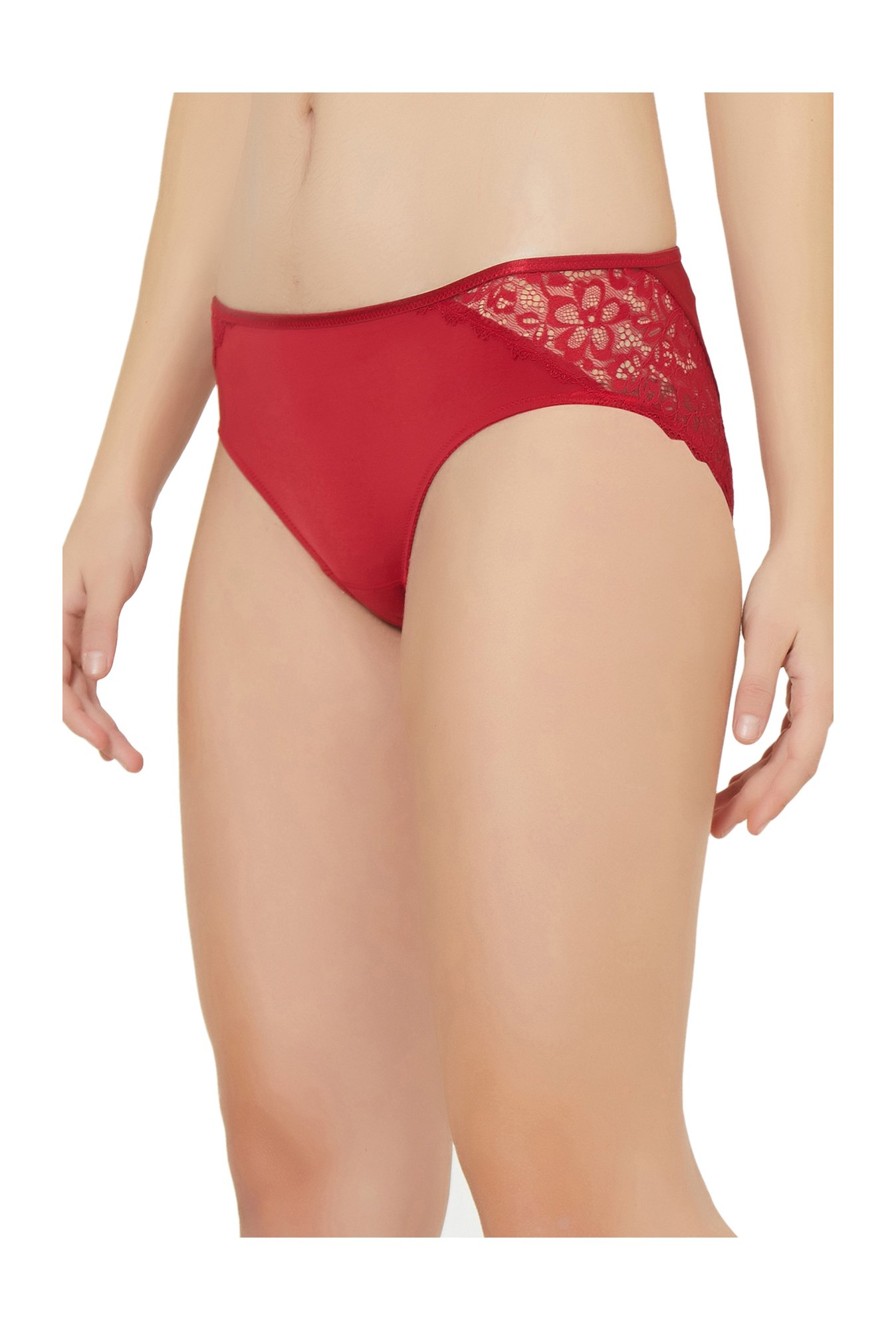 Soie Red Lace Bikini Panty