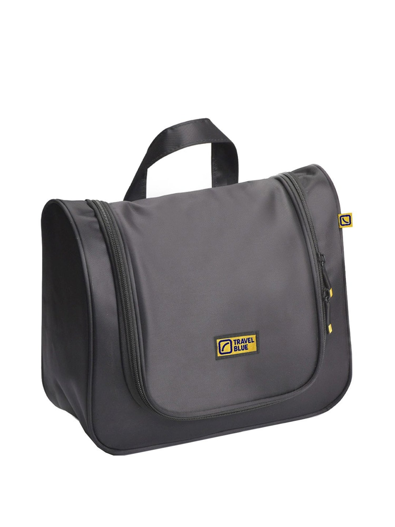 Travel Blue Black Solid Toiletry Pouch