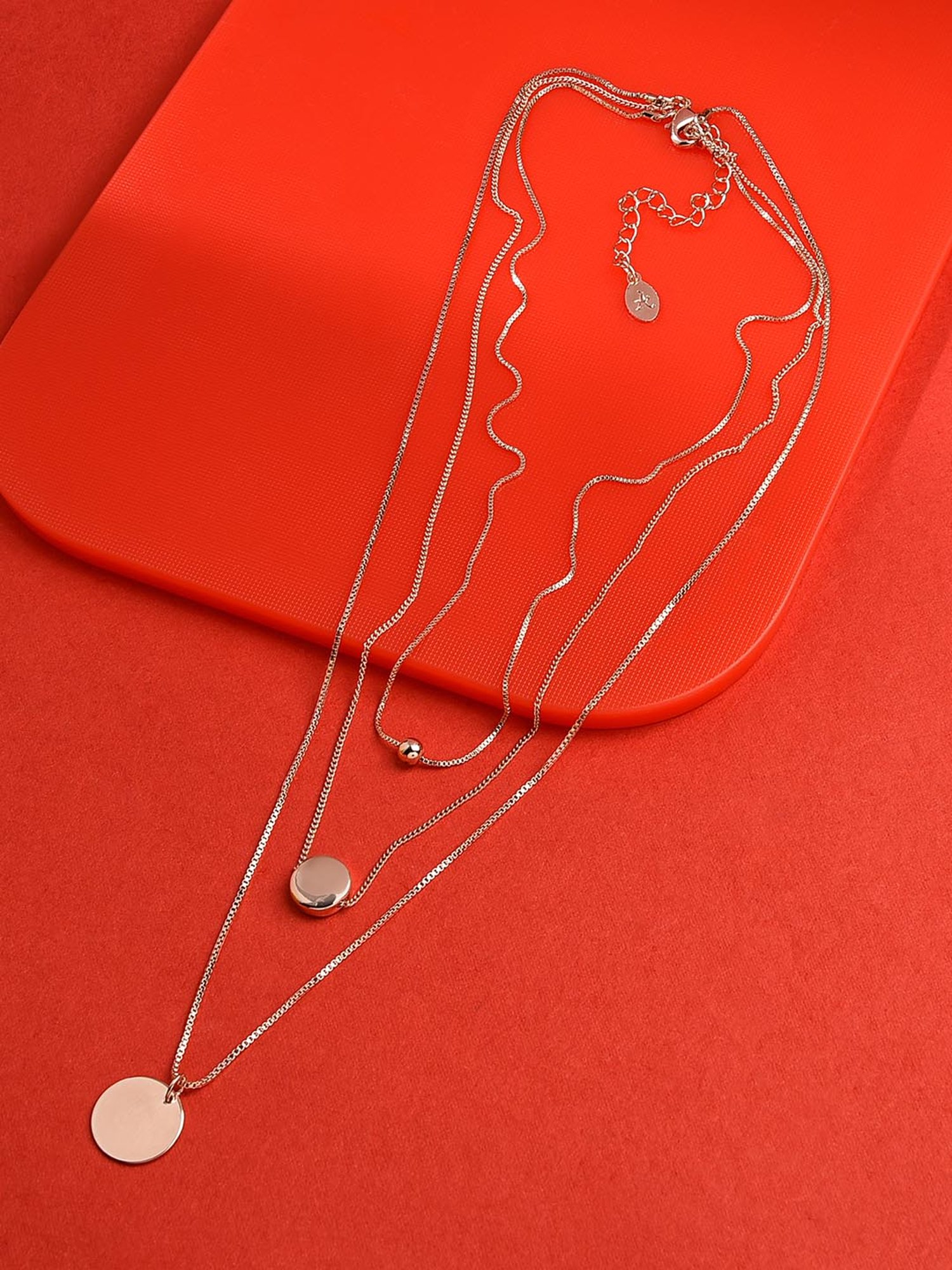 Accessorize London Star Ray Golden Brass Necklace