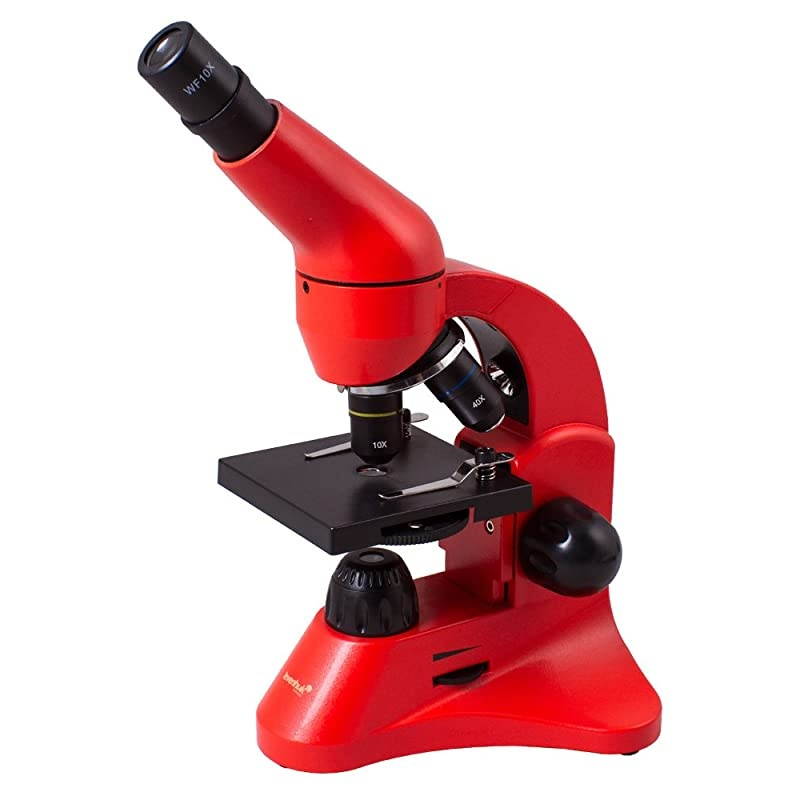 Rainbow 50L Orange Lightweight Student Microscope (40-800x) with Experiment Kit and Storage Case