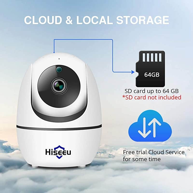 1080P HD Home Wireless Security Camera Indoor WiFi IP Camera Compatible  Wireless Security Camera System with TwoWay Audio PanTilt Motion Detection Night Vision SD Card Support APP EseeCloud