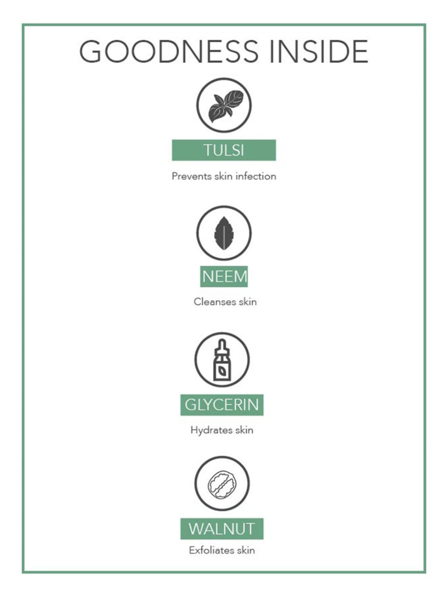 Fabessentials Neem Tulsi Glycerin Bathing Bar - 100 gm