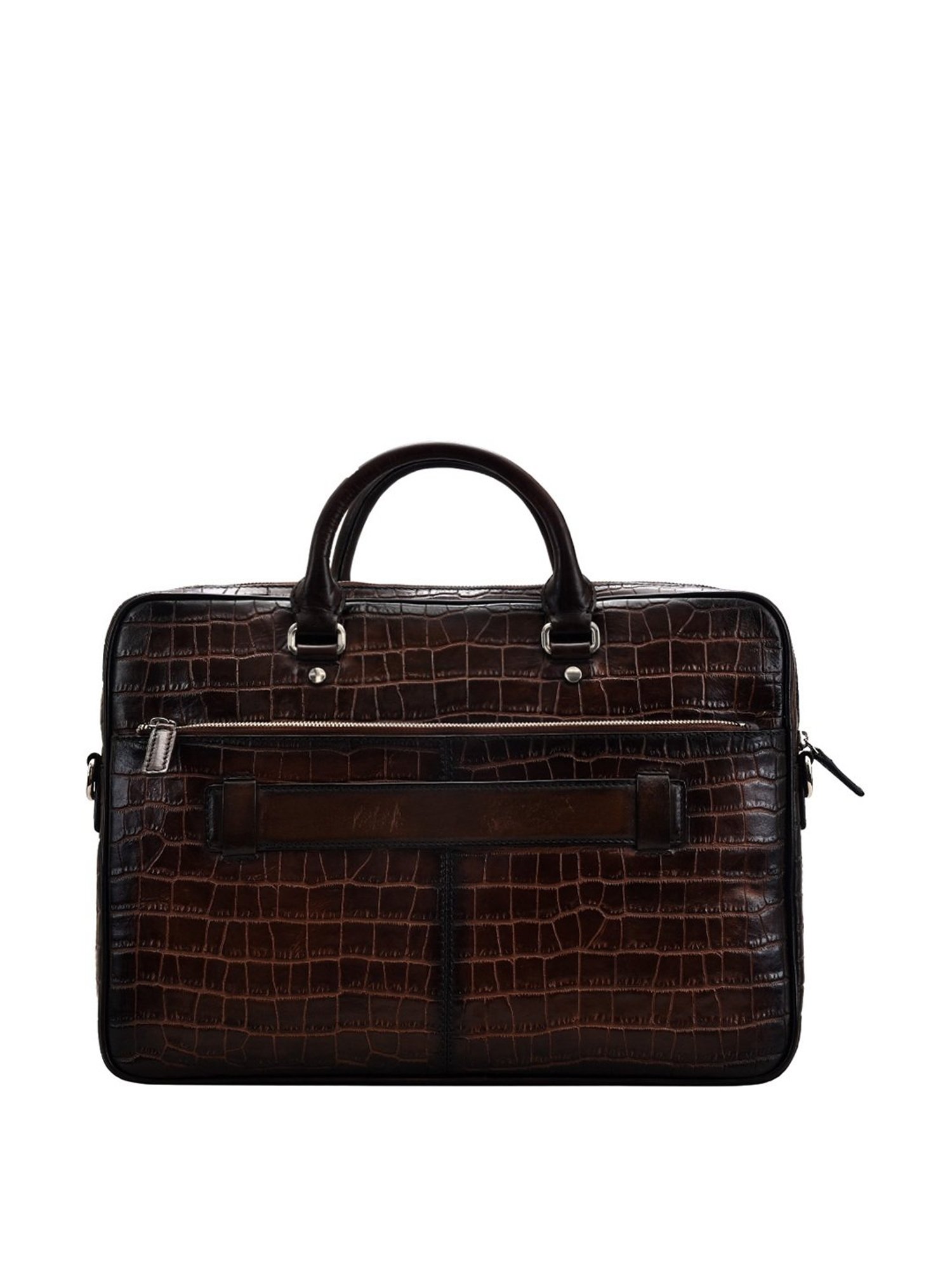 Eske Ollie Dark Brown Leather Medium Laptop Messenger Bag