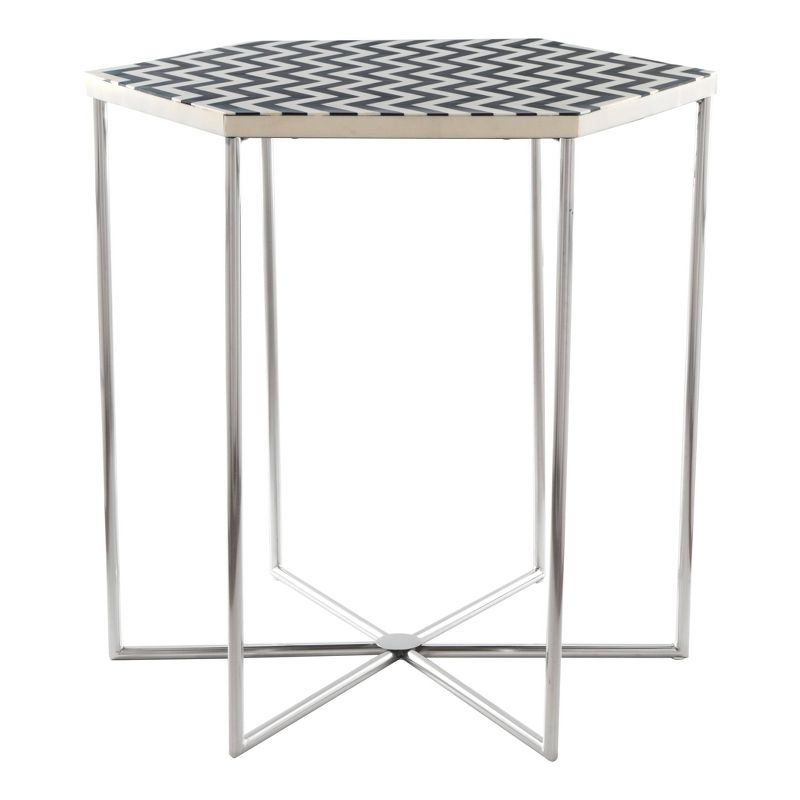 Boa Narrow Chairside Table - Chocolate Cherry - Leick Home