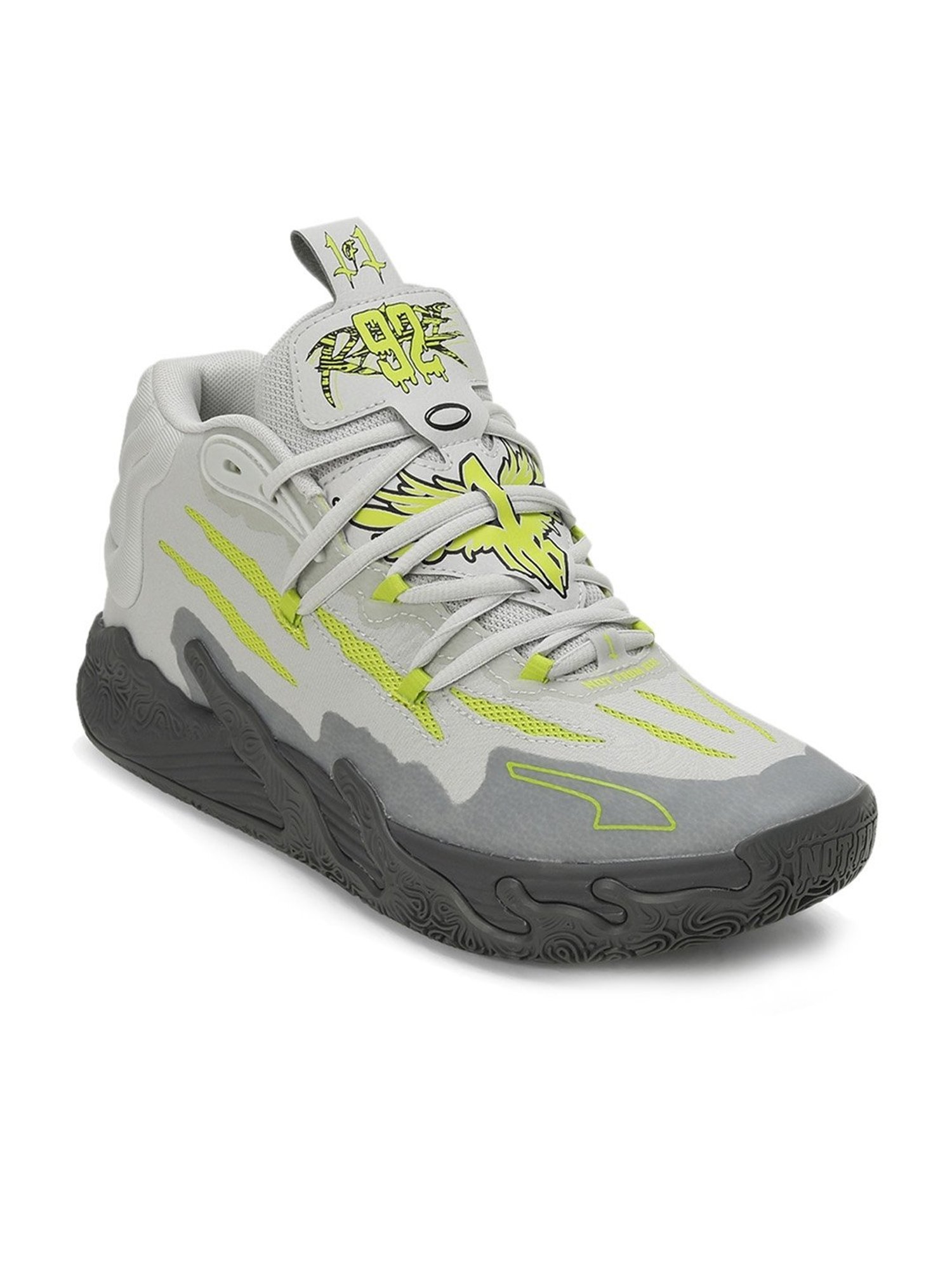 Puma Men's MB.03 Hills Feather Grey Basketball Shoes