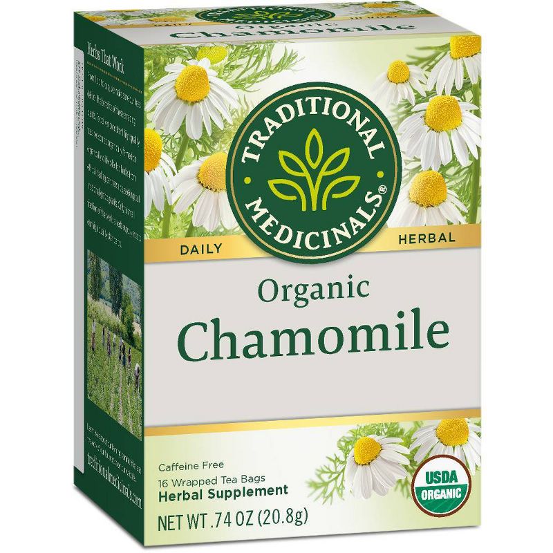 Traditional Medicinals Organic Chamomile Herbal Tea - 16ct