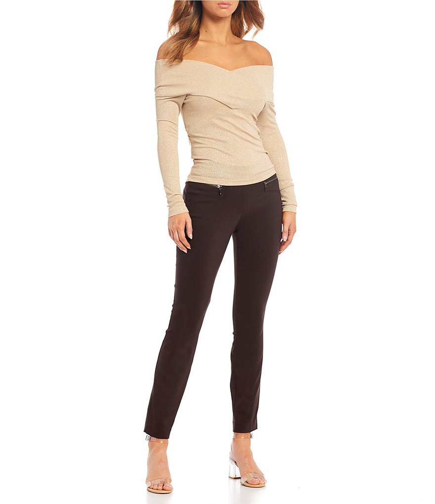 Takara Pull On Millennium Coordinating Zipper Dress Pants