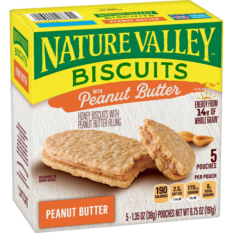 Natural Valley Peanut Butter Biscuits - 5ct