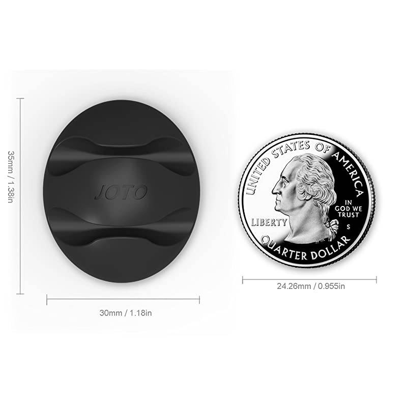 Cable Clips Cord Management System 8 pcs  Desktop Cable Organizer Desk Wall Cable Wire Clip Computer Electrical Charging or Mouse Cord Holder Dual Slots Black