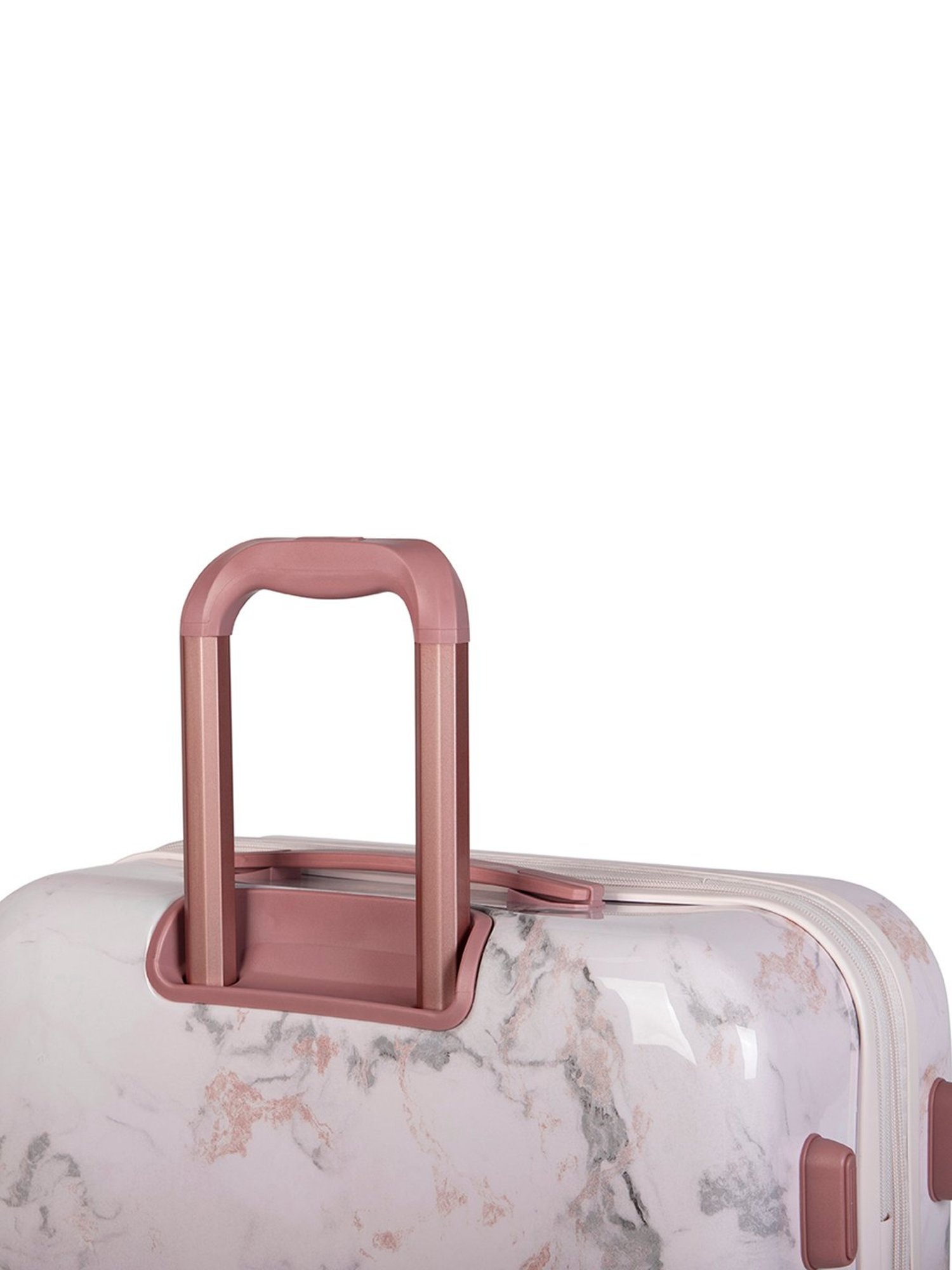 it luggage Sheen Marble Pink Cabin-20 inches Expandable Hardsided Trolley Bag with TSA Lock