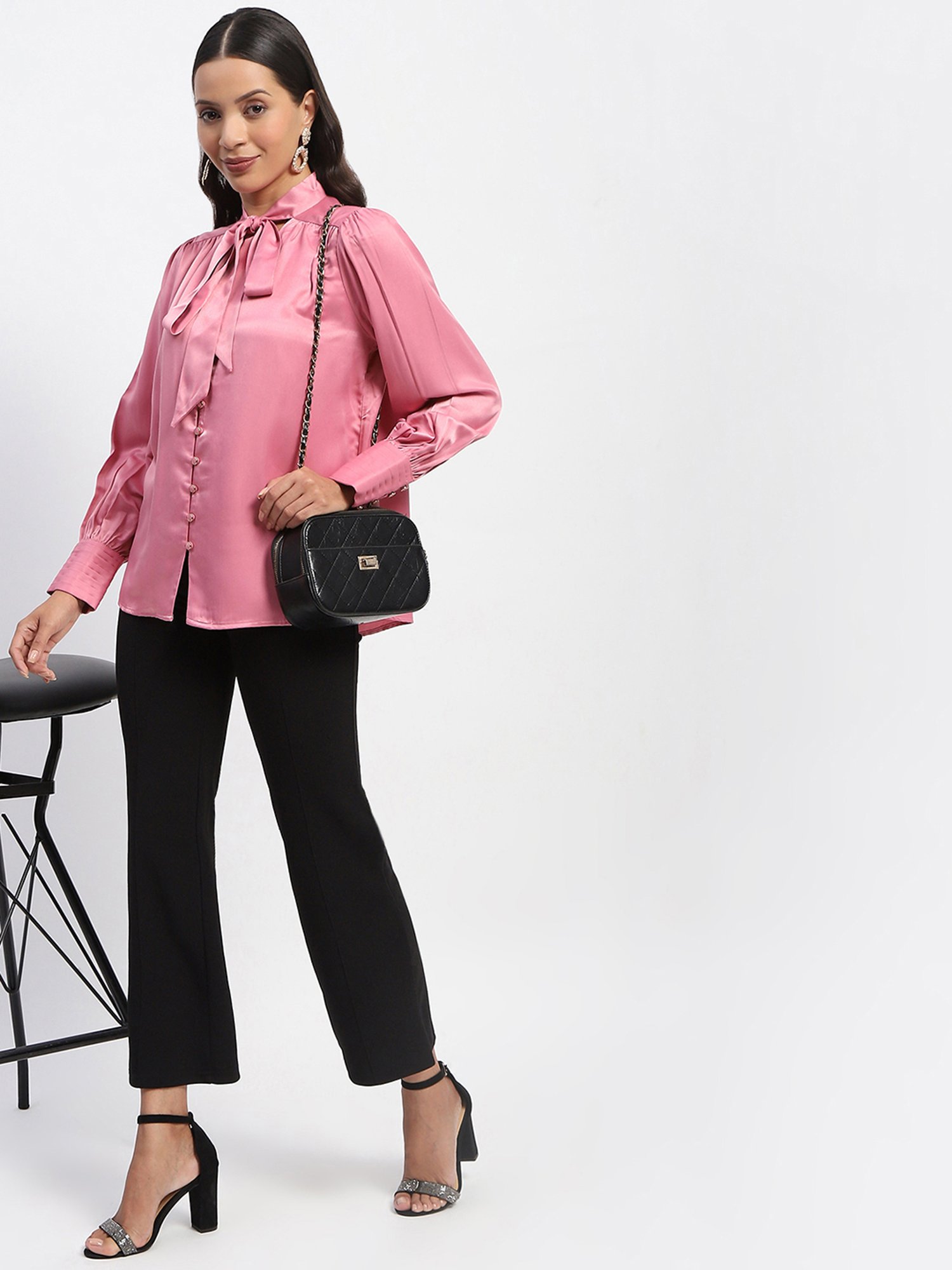 MADAME Pink Relaxed Fit Top