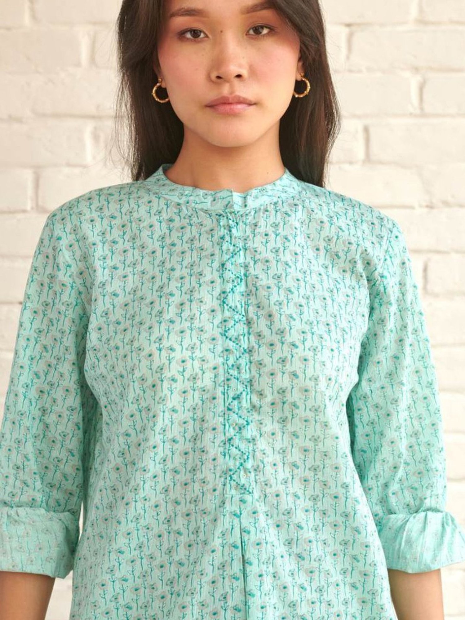 Prakriti Jaipur Blue Iris Shirt