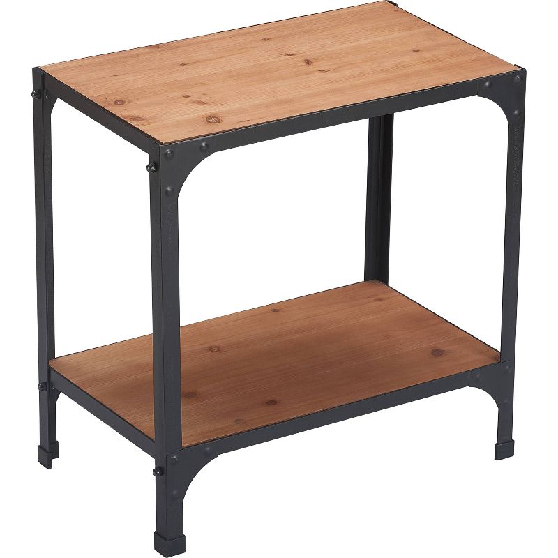 Overland Side Table Metal Brown/Black - Serta