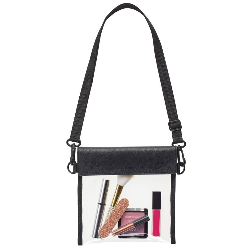 Travel Smart by Conair 2-in-1 Convertible Crossbody Clear Bag and Hip Pack