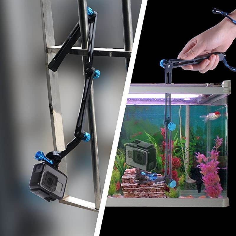 SmaPole X1 Aluminium Foldable Multifunctional PoleMonopod for GoPro Hero 543+321Sessionfor Compact Cameras Blue