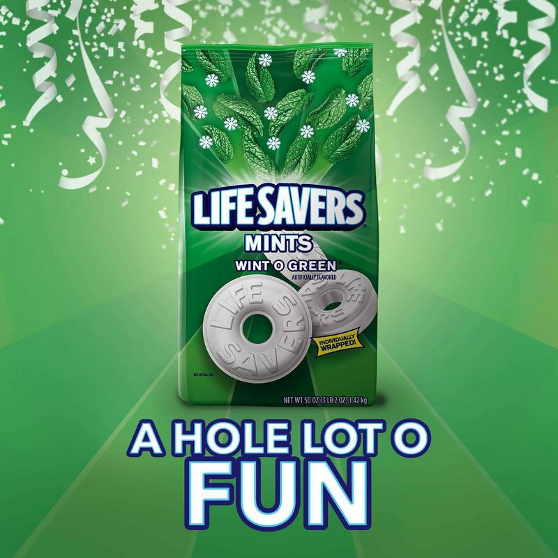 Life Savers Wint-O-Green Mint Candies - 50oz