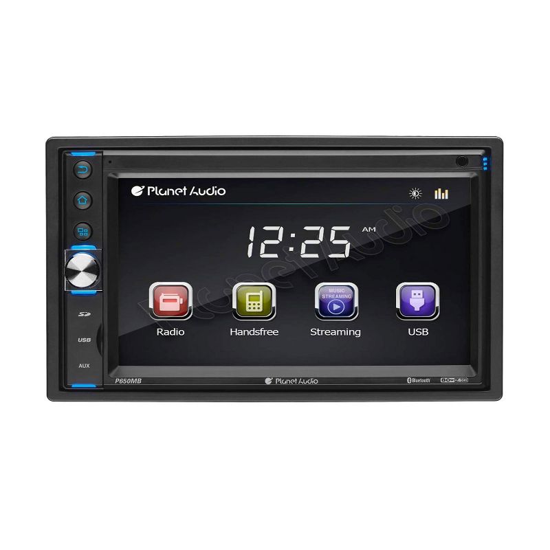 Planet Audio P9650MB 320 Watt Double DIN Bluetooth/MP3/USB/SD, AM/FM In Dash Car Stereo with  6.5 Inch Touchscreen and Wireless Remote