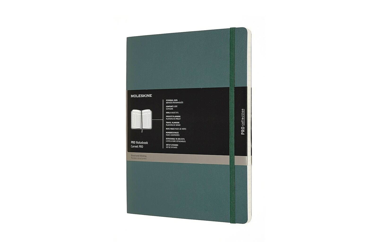 Moleskine MSKN PRO Notebook, XL (7.5x9.75), Forest Green 620848
