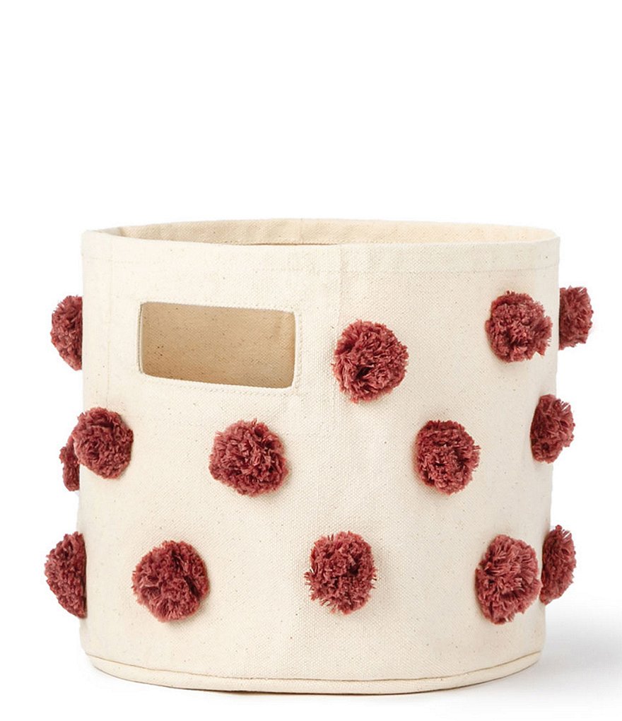 Edgehill Collection Hand-Woven Rattan Market Basket