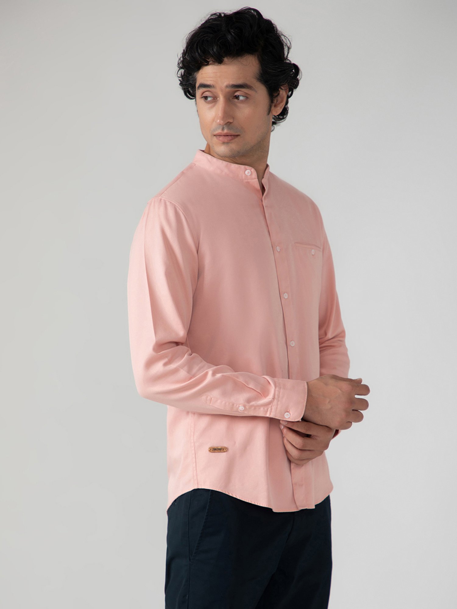 SUBTRACT Pink Slim Fit Shirt