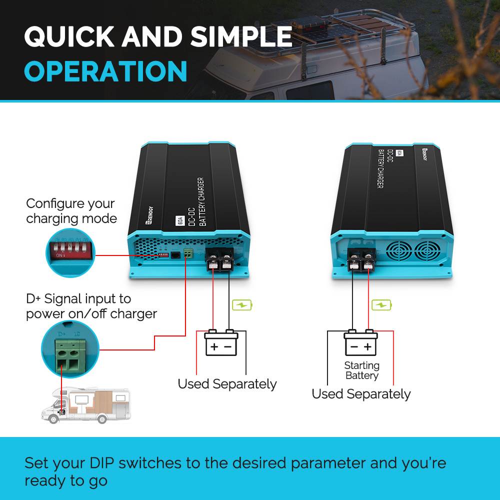 Renogy 60A DC to DC Battery Charger