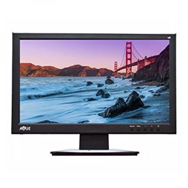 AVUE 21.5 CCTV Security LED Monitor with 3D Comb Filter, 1920 x 1080 High Definition, 2x HDMI, 1x VGA and 2x CVBS input, 2x CVBS loop out Built-in Speaker. USB and SD Card inputs