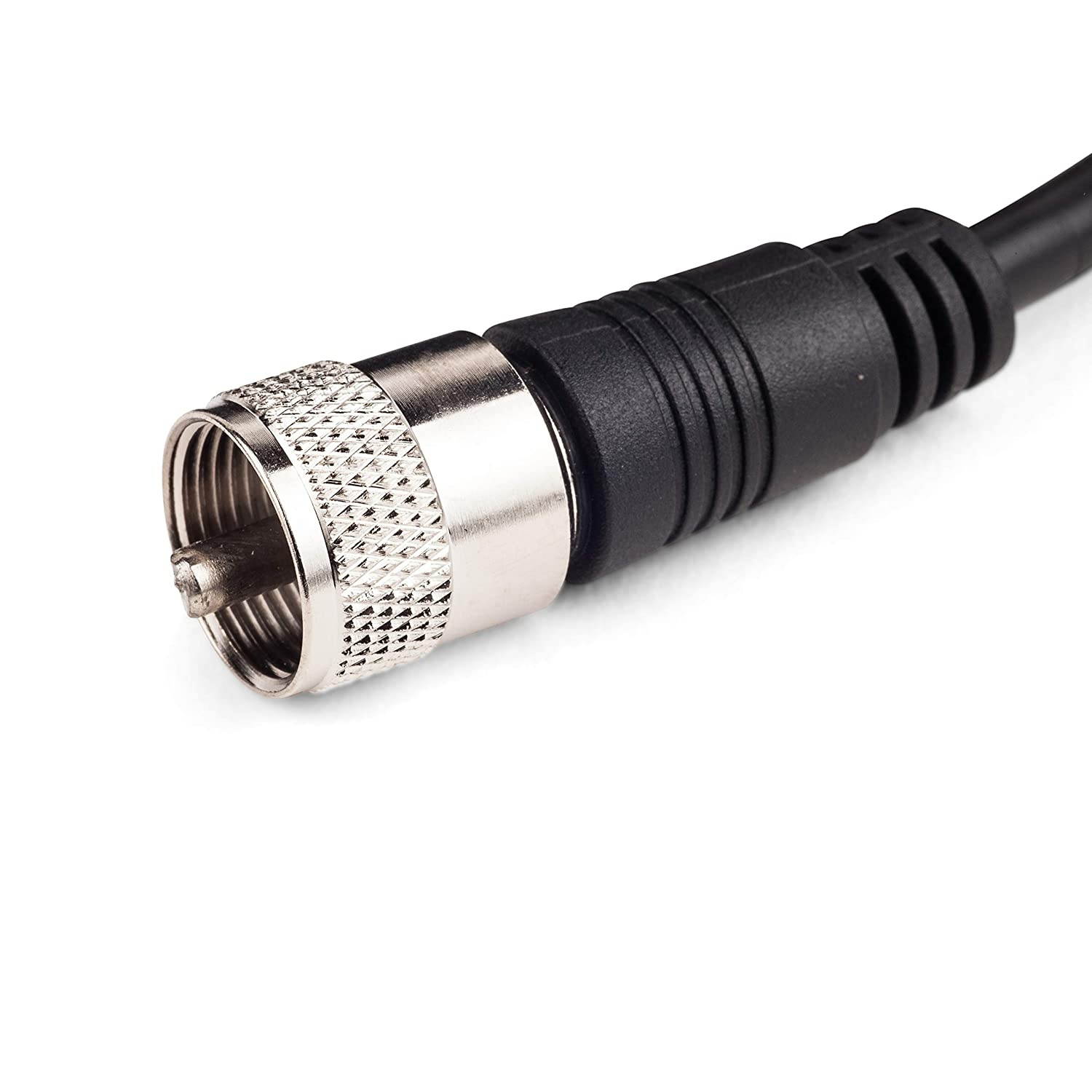 Coax Cable Connector - Coaxial Cable Connector - Antenna Cable - RG8X Coax Connector - RG8X Coaxial Cable - UHF Antenna Cable - Male To Male Cable - Coaxial Cable 100 Feet - 30.4 M - STEREN 205-700