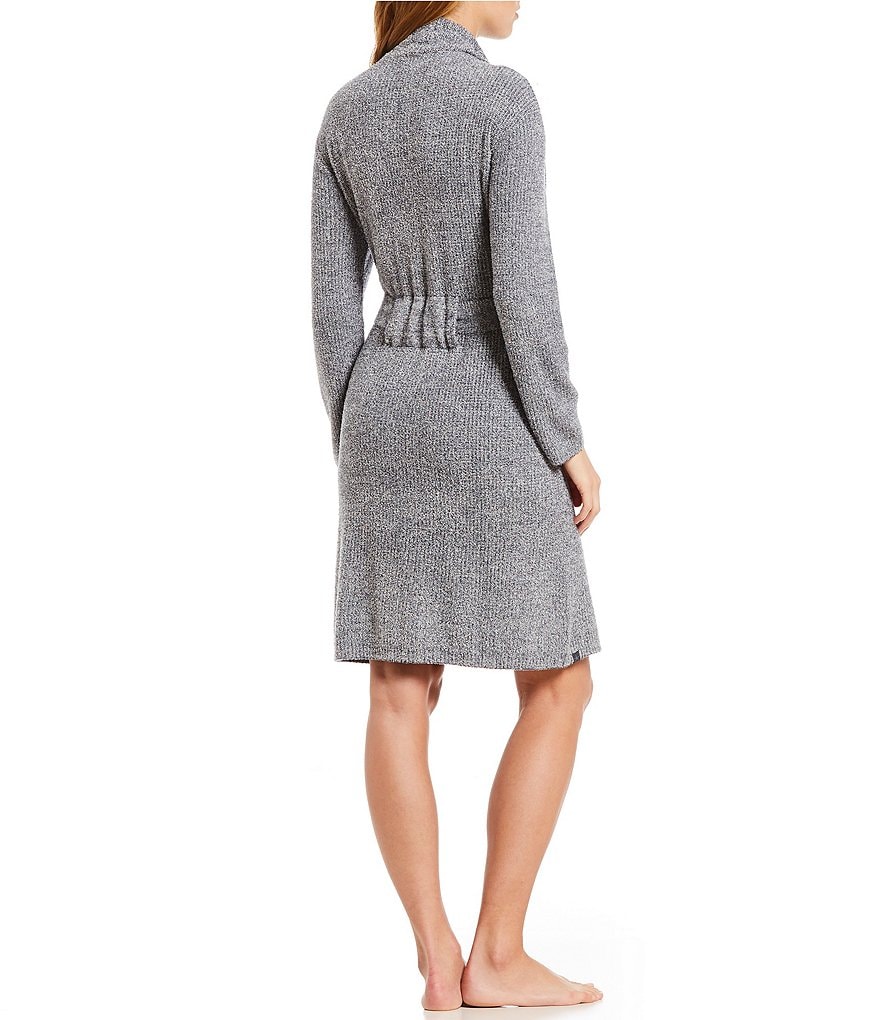 Barefoot Dreams CozyChic Light Ribbed Short Wrap Robe
