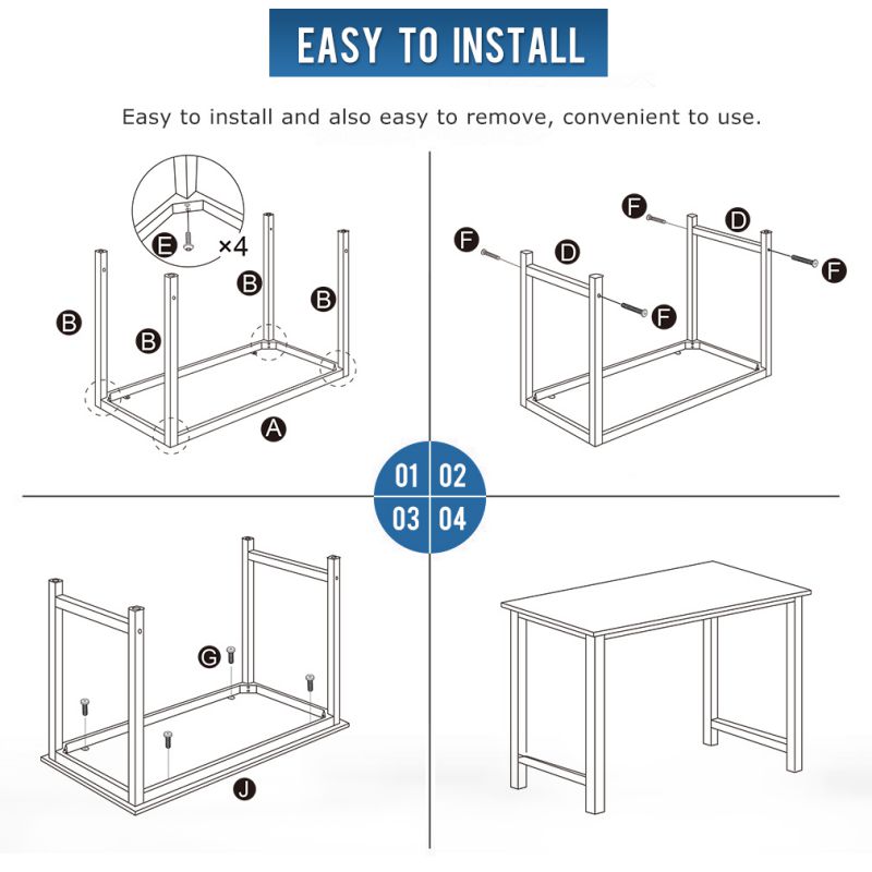 RESPAWN 3000 Gaming Computer Desk - Ergonomic Height Adjustable Gaming Desk, in Blue (RSP-3000-BLU)