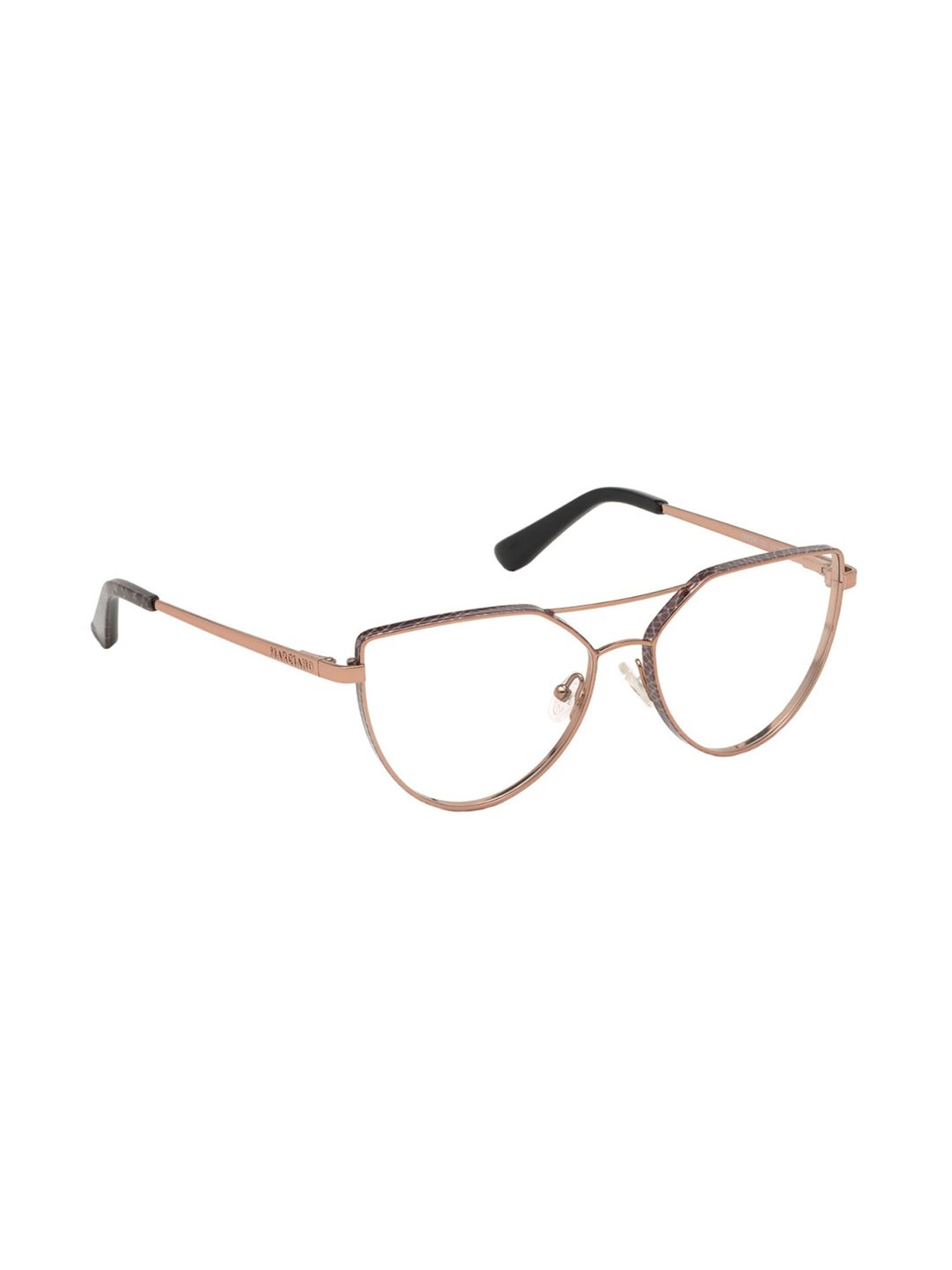 Guess Rose Gold Beveled Eye Frames for Women