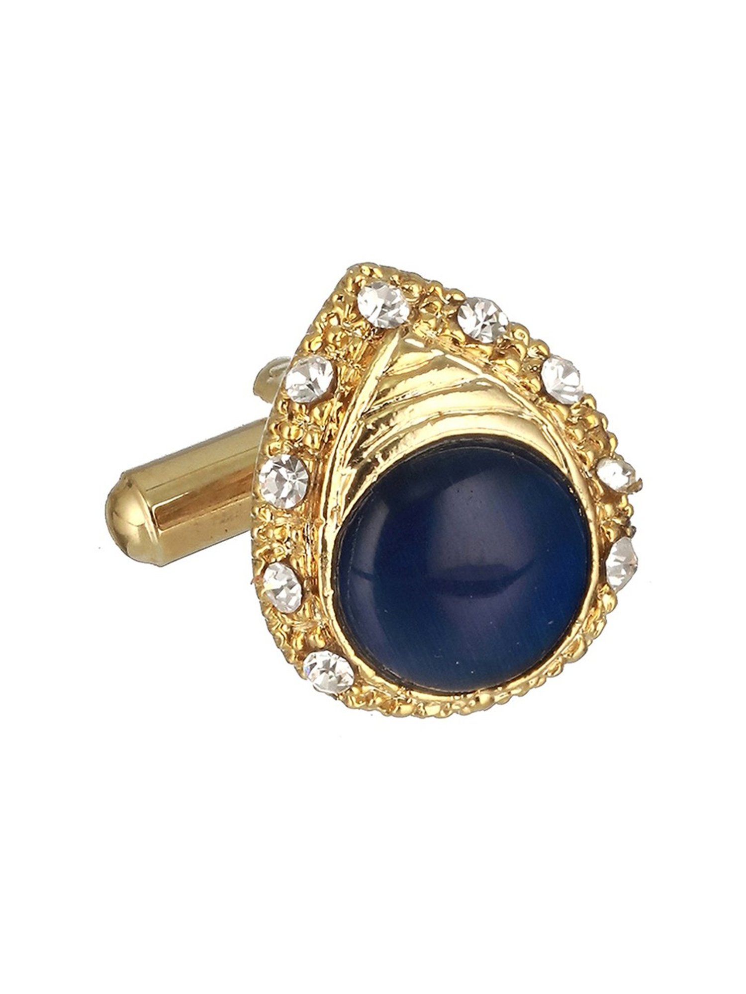 Bold by Priyaasi Halo Circle Golden Cufflinks for Men