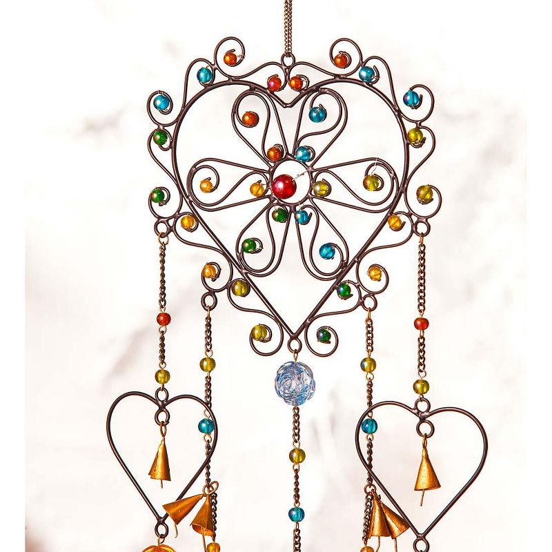 Wind & Weather Colorful Heart Wind Chime
